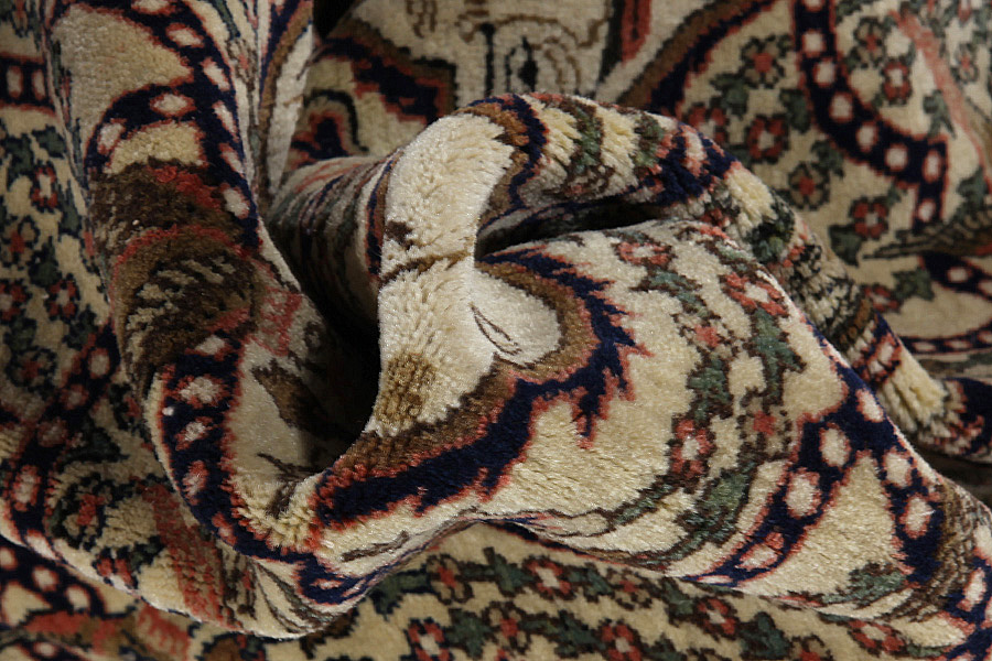 Kashan - Antique Περσικό Χαλί 217x138 - Εικόνα 9