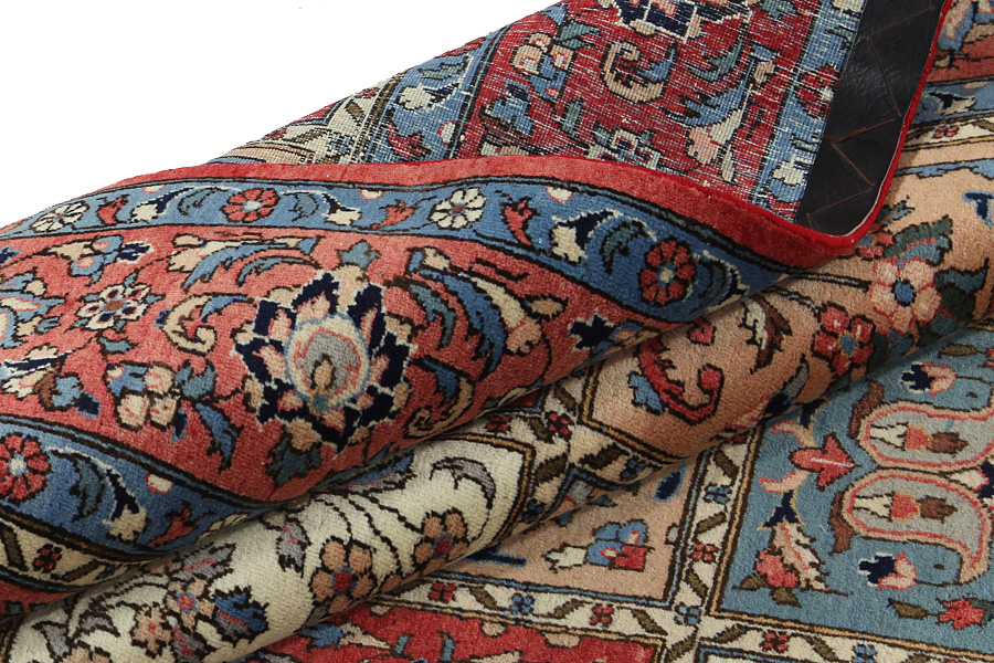 Bakhtiari - Antique Περσικό Χαλί 358x265 - Εικόνα 6