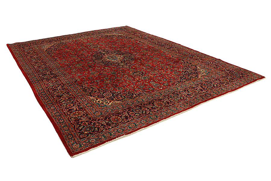 Kashan Περσικό Χαλί 382x294 - Εικόνα 1
