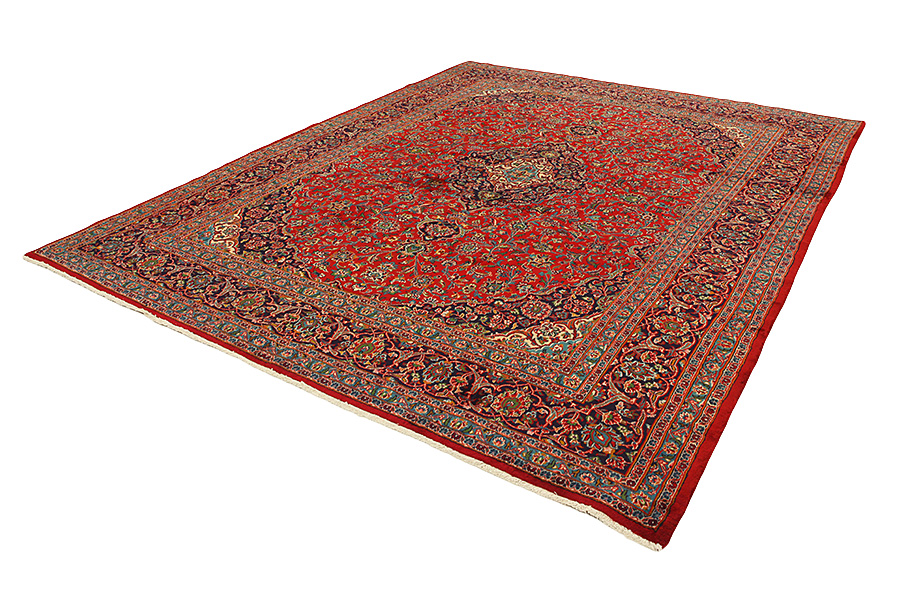 Kashan Περσικό Χαλί 382x294 - Εικόνα 2