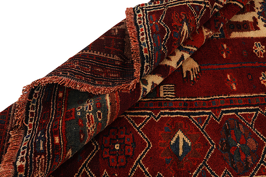 Bakhtiari - Qashqai Περσικό Χαλί 395x151 - Εικόνα 5